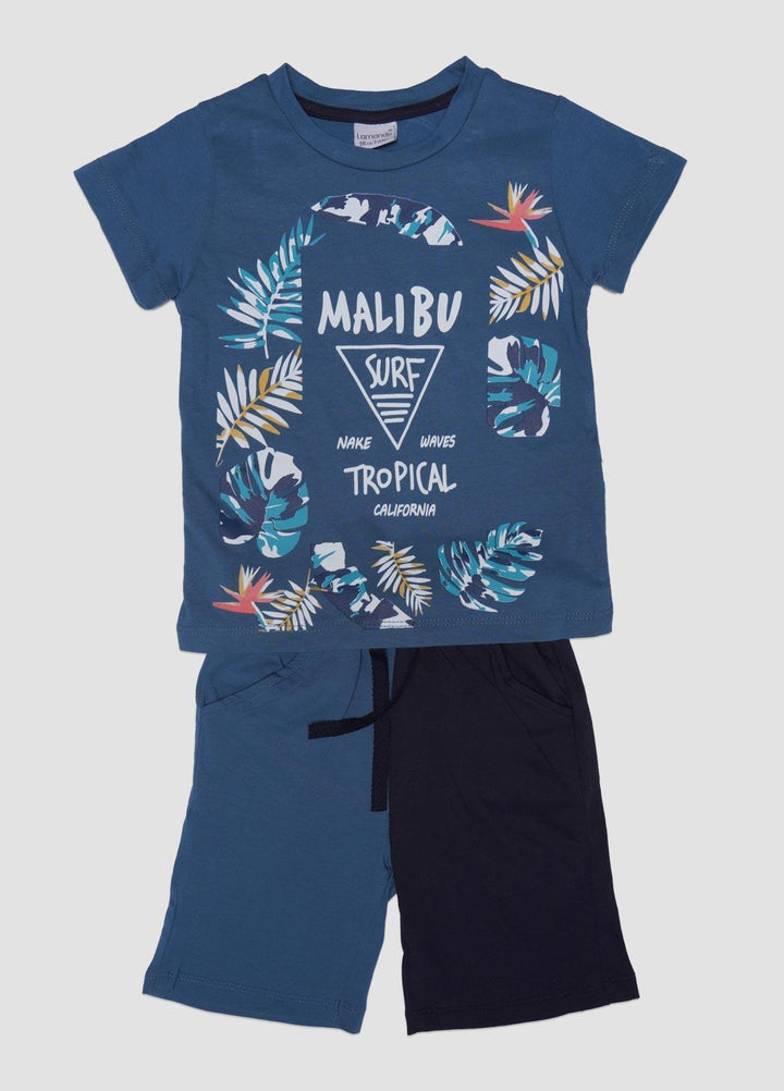 Sanaulla Exclusive Range Cotton Fancy Suits for Boys -  132159 Blue