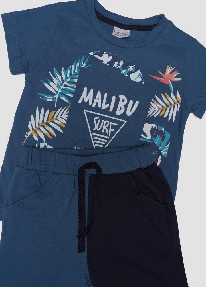 Sanaulla Exclusive Range Cotton Fancy Suits for Boys -  132159 Blue