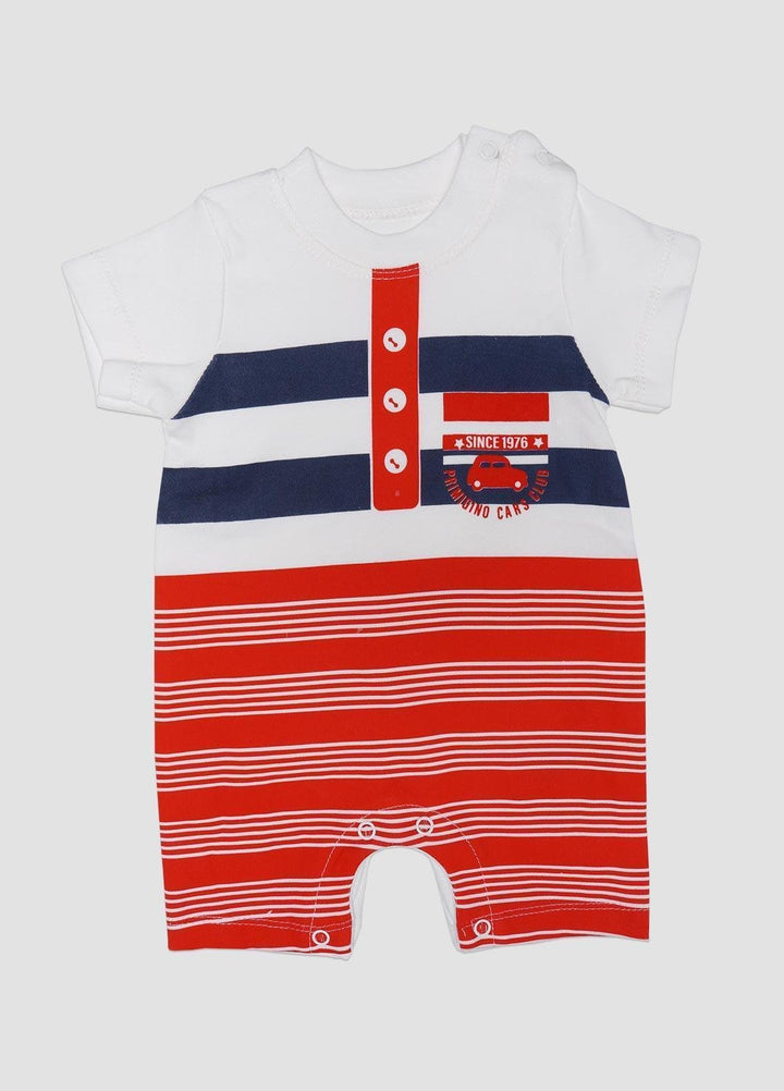 Sanaulla Exclusive Range Cotton Fancy Romper for Kids -  132978 Red