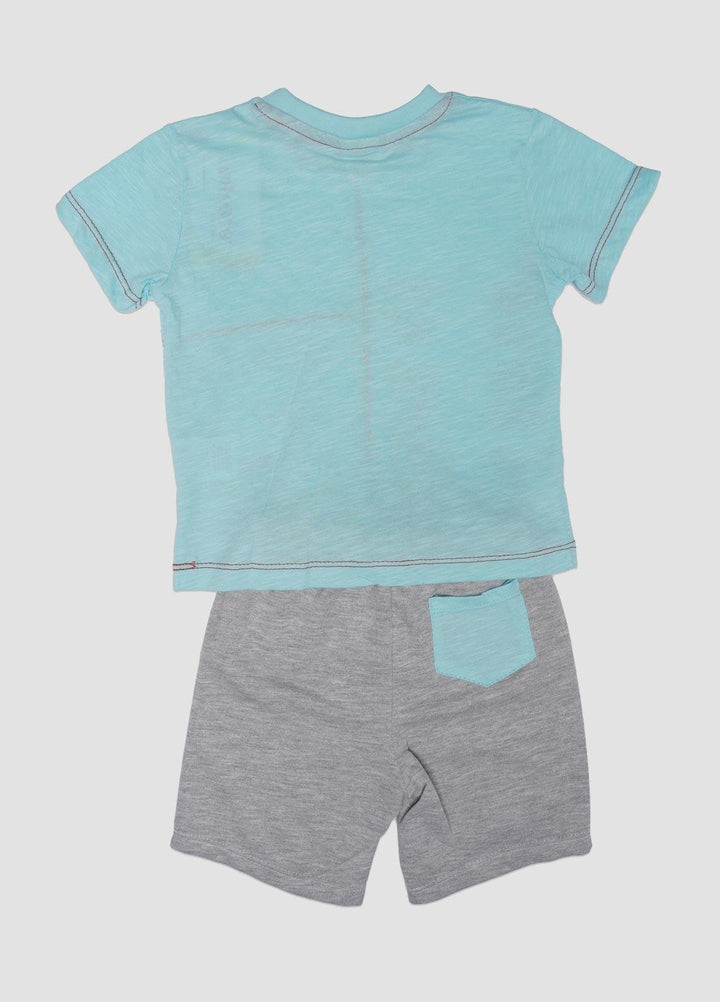 Sanaulla Exclusive Range Cotton Fancy Suits for Boys -  133014 C-Green