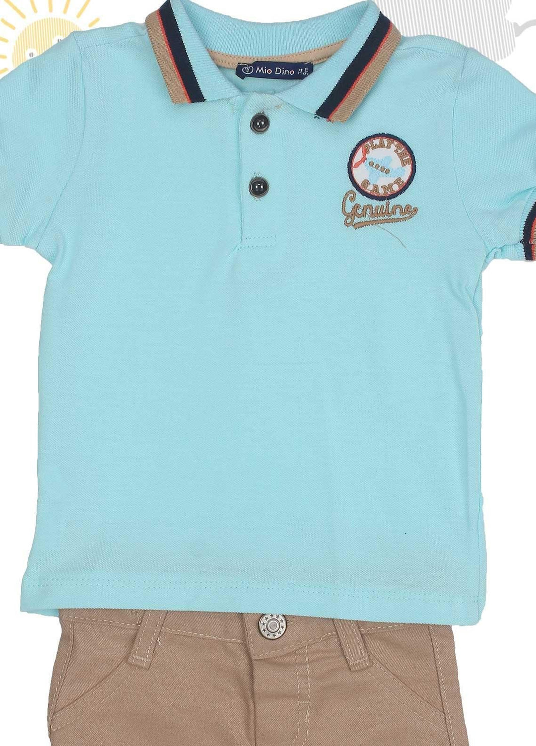 Sanaulla Exclusive Range Cotton Fancy Boys 2 Piece -  1321 Blue