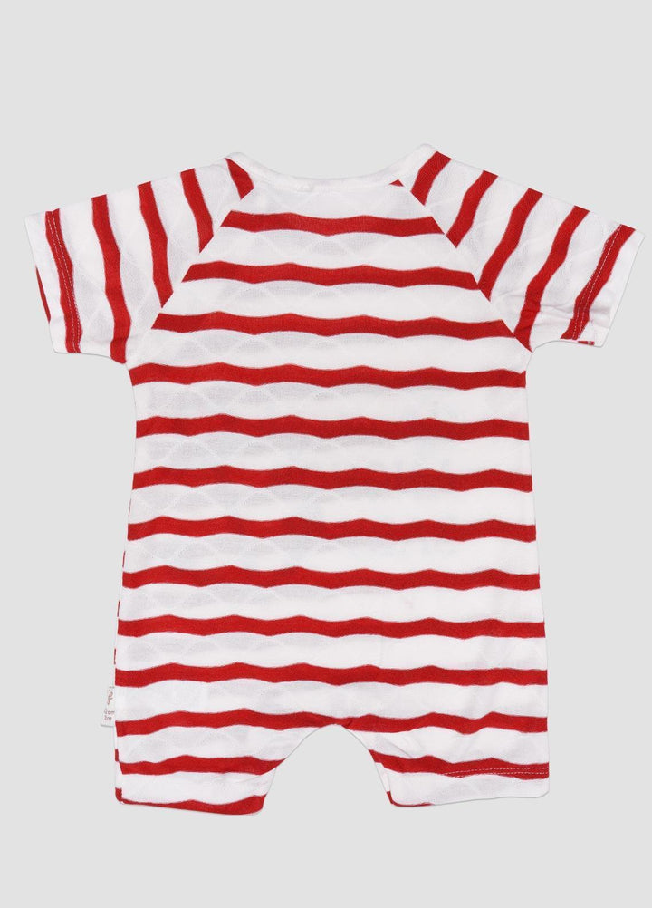 Sanaulla Exclusive Range Cotton Fancy Kids Romper -  236369 Red