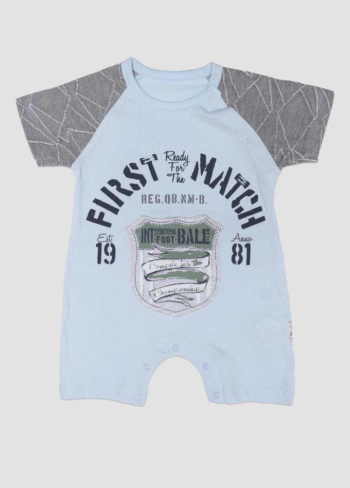 Sanaulla Exclusive Range Cotton Fancy Kids Romper -  236384 Light Blue