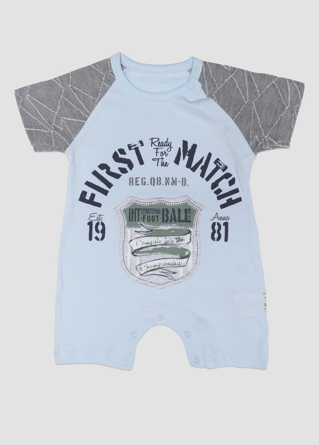 Sanaulla Exclusive Range Cotton Fancy Kids Romper -  236384 Light Blue