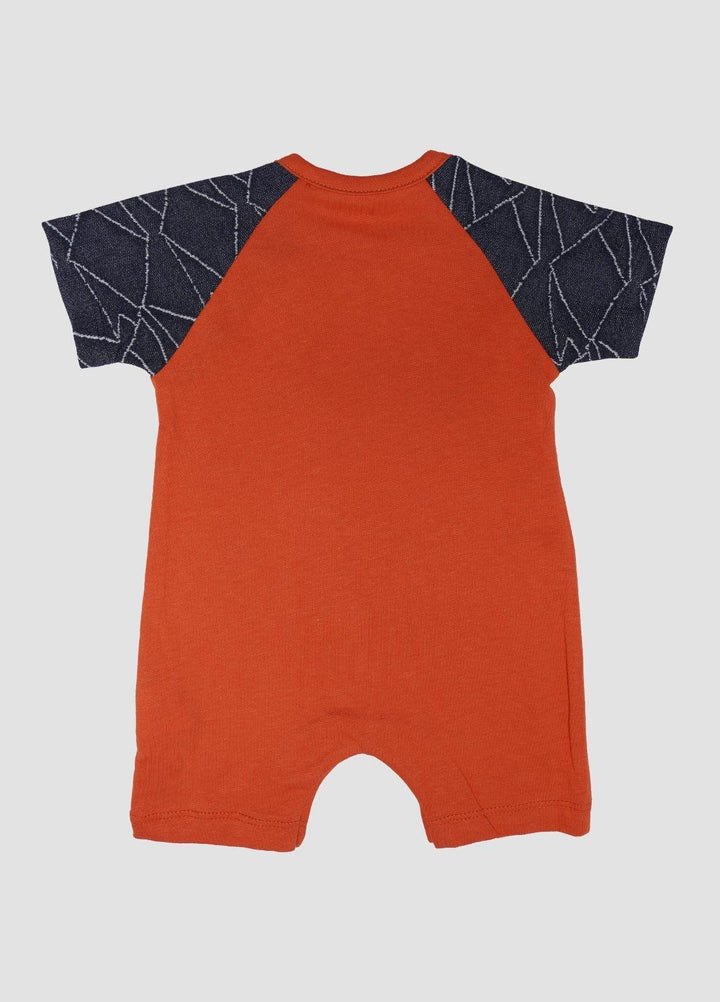 Sanaulla Exclusive Range Cotton Fancy Romper for Kids -  236384 Orange