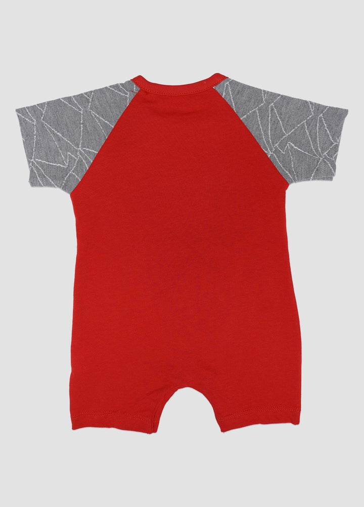 Sanaulla Exclusive Range Cotton Fancy Kids Romper -  236384 Red