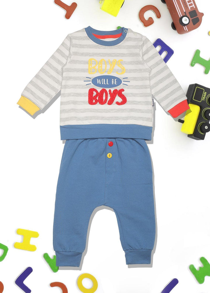 Sanaulla Exclusive Range  Fancy Suits for Boys -  340926 Blue