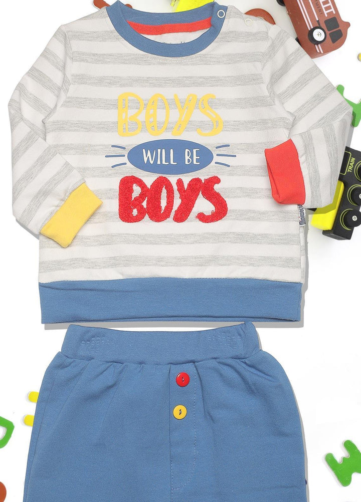 Sanaulla Exclusive Range  Fancy Suits for Boys -  340926 Blue