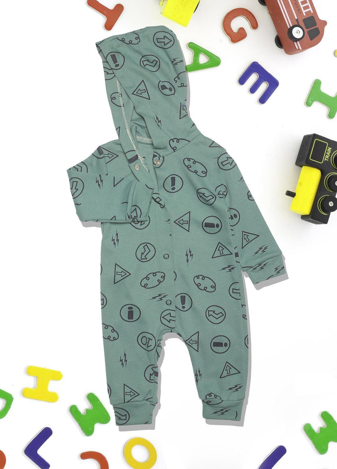 Sanaulla Exclusive Range   Rompers for Boys -  341768 Green