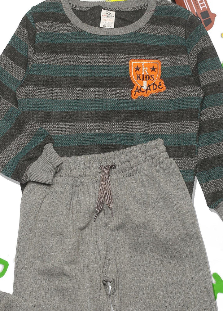 Sanaulla Exclusive Range  Fancy Boys Suits -  342629 Grey