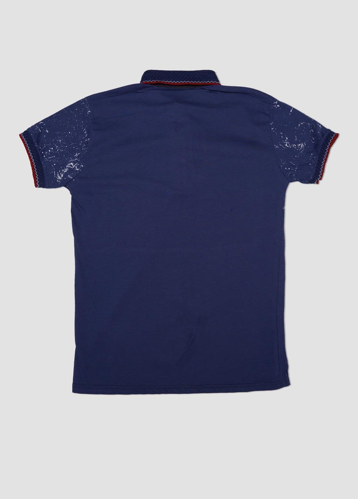 Sanaulla Exclusive Range Cotton Casual T-Shirts for Boys -  1015502 Blue
