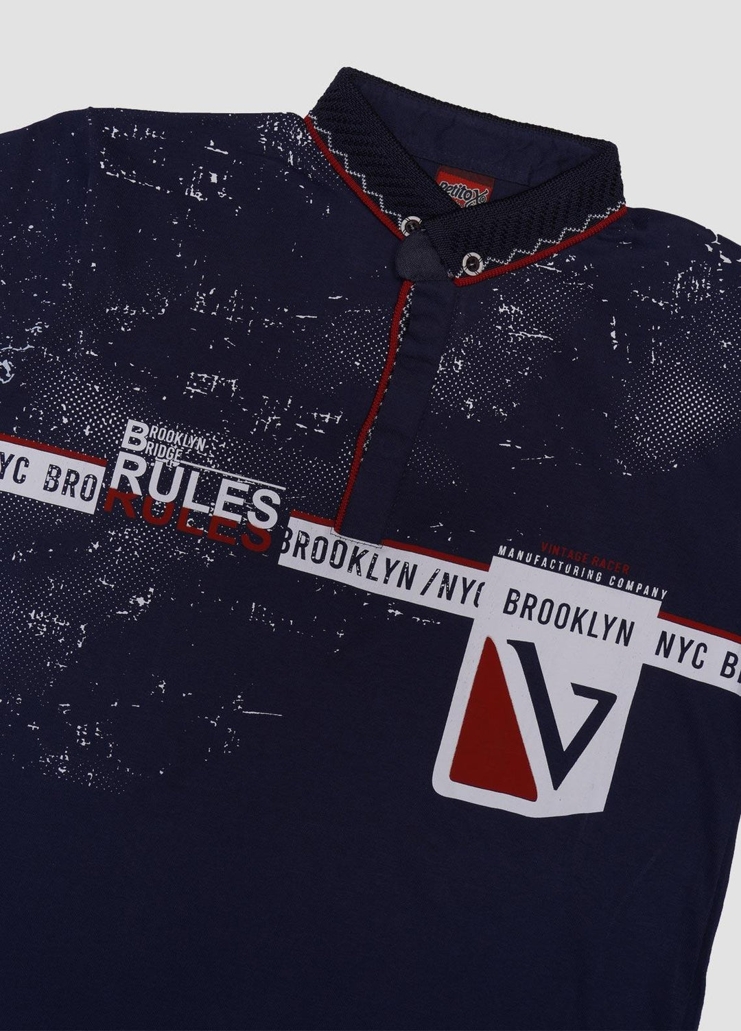 Sanaulla Exclusive Range Cotton Casual Boys T-Shirts -  1015502 Dark Blue