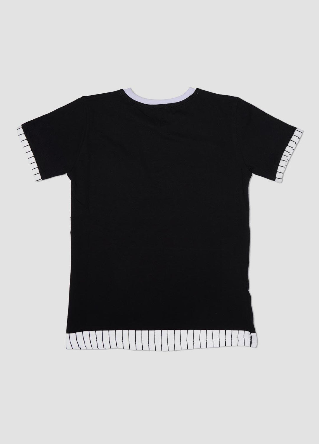 Sanaulla Exclusive Range Cotton Casual Boys T-Shirts -  1127-4 Black