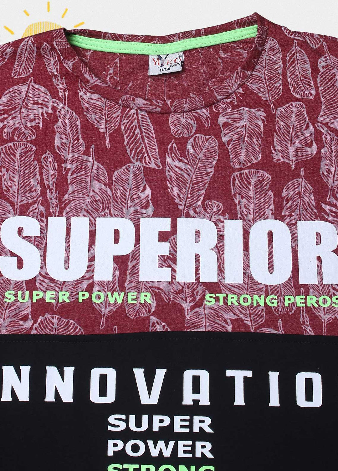 Sanaulla Exclusive Range Cotton Casual Boys T-Shirts -  D-113473 Dark Pink