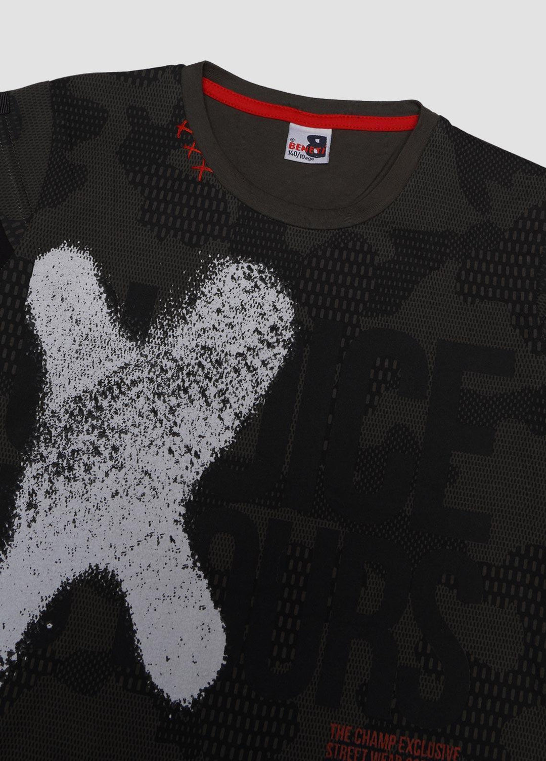 Sanaulla Exclusive Range Cotton Casual Boys T-Shirts -  2048 Olive