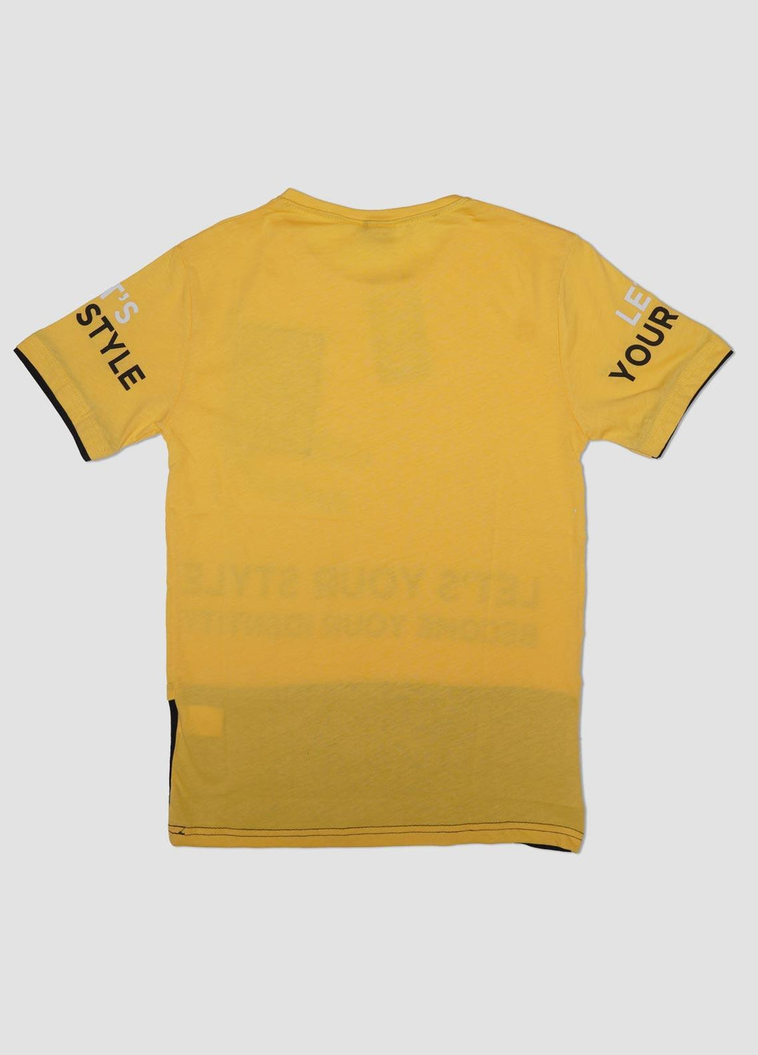 Sanaulla Exclusive Range Cotton Casual Boys T-Shirts -  6892 Yellow