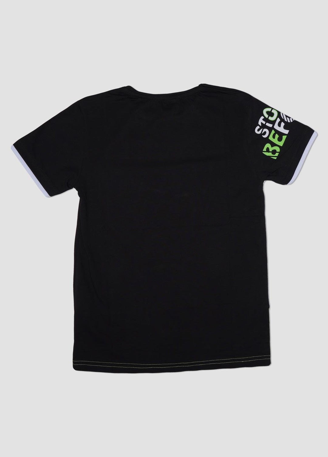 Sanaulla Exclusive Range Cotton Casual T-Shirts for Boys -  6893 Black