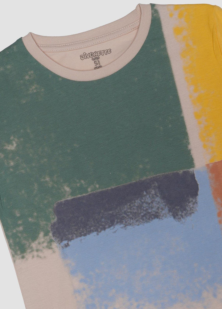 Sanaulla Exclusive Range Cotton Casual T-Shirts for Boys -  7619-3 Multi3