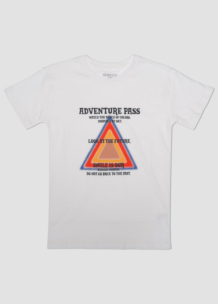 Sanaulla Exclusive Range Cotton Casual Boys T-Shirts -  7566 Off White