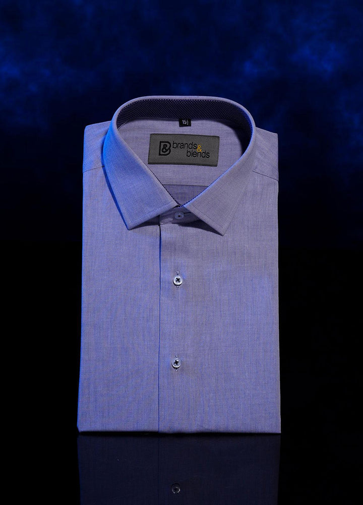Brands & Blends Cotton Formal Shirts for Men -  Light blue9
