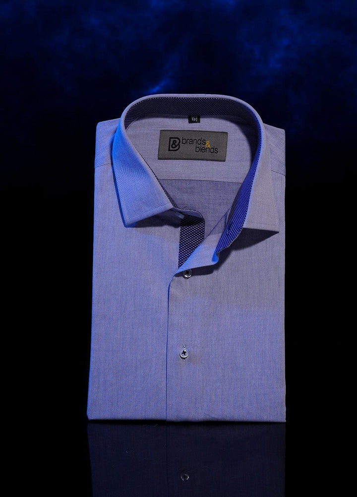Brands & Blends Cotton Formal Shirts for Men -  Light blue9
