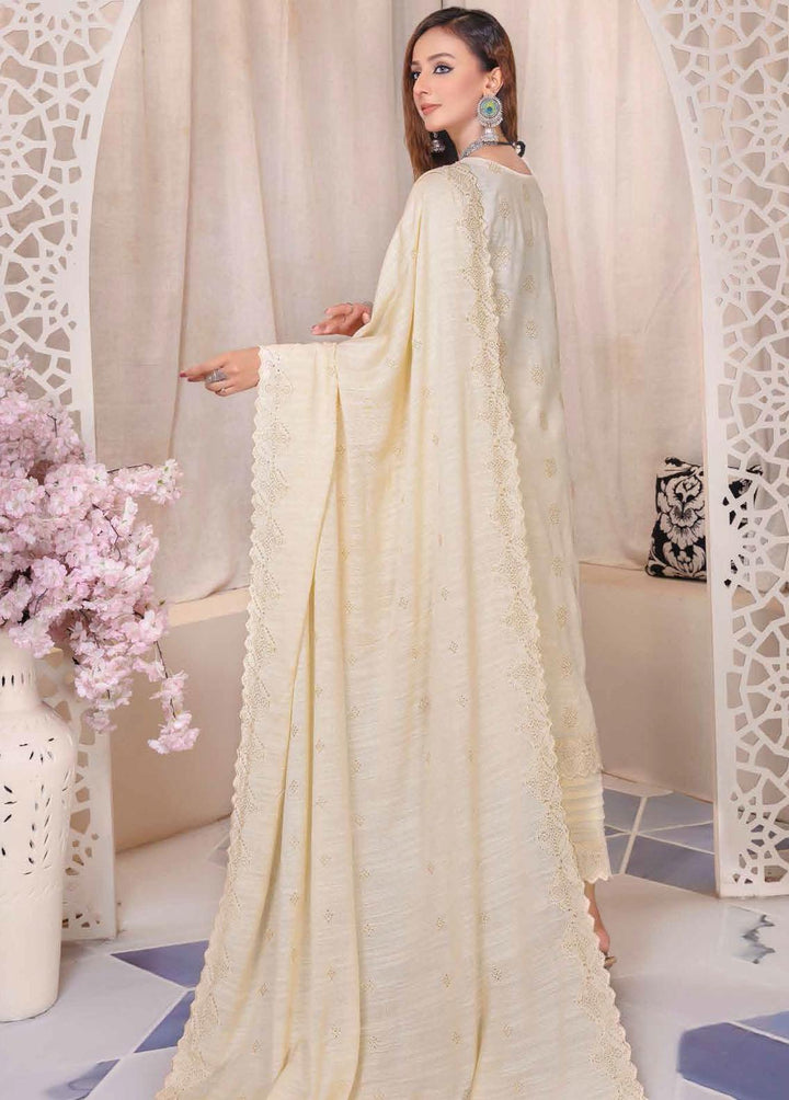 Breeze By Aalaya Embroidered Slub Suits Unstitched 3 Piece ALY22BS DE-01 - Winter Collection