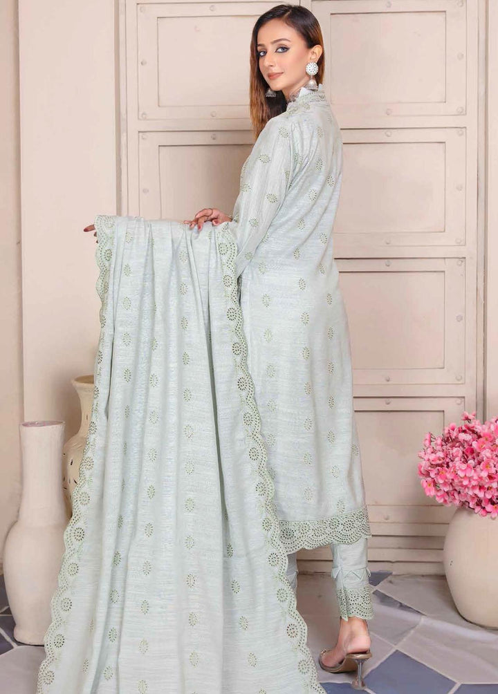 Breeze By Aalaya Embroidered Slub Suits Unstitched 3 Piece ALY22BS DE-06 - Winter Collection