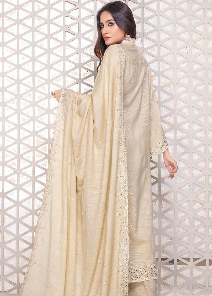 Breeze By Aalaya Embroidered Slub Suits Unstitched 3 Piece ALY22BS DE-10 - Winter Collection