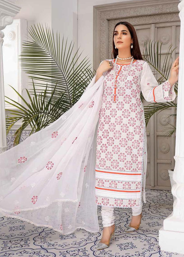 Breeze By Mahnur Embroidered Lawn Suits Unstitched 3 Piece MN22BL ML-02 - Luxury Collection