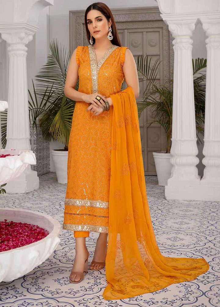 Breeze By Mahnur Embroidered Lawn Suits Unstitched 3 Piece MN22BL ML-03 - Luxury Collection