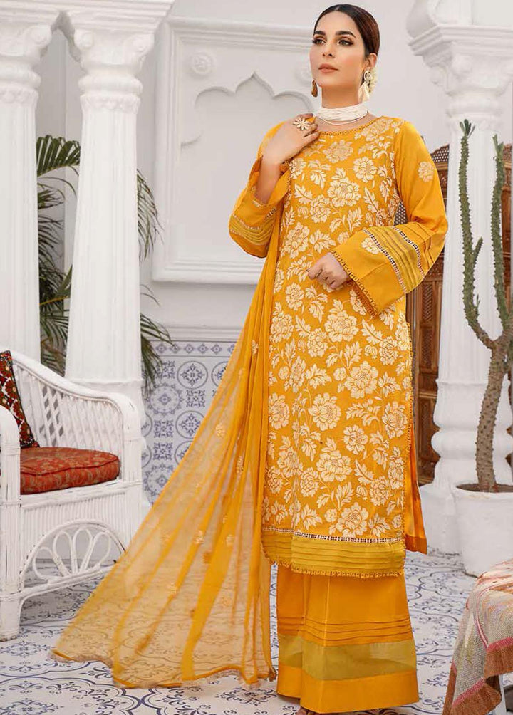 Breeze By Mahnur Embroidered Lawn Suits Unstitched 3 Piece MN22BL ML-08 - Luxury Collection