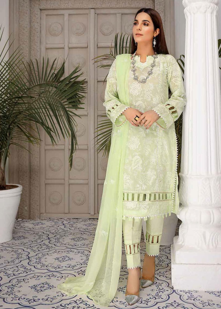 Breeze By Mahnur Embroidered Lawn Suits Unstitched 3 Piece MN22BL ML-09 - Luxury Collection
