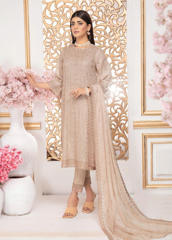 Breeze By Aalaya Embroidered Lawn Suits Unstitched 3 Piece ALY22B 01 Royal Gold - Premium Collection