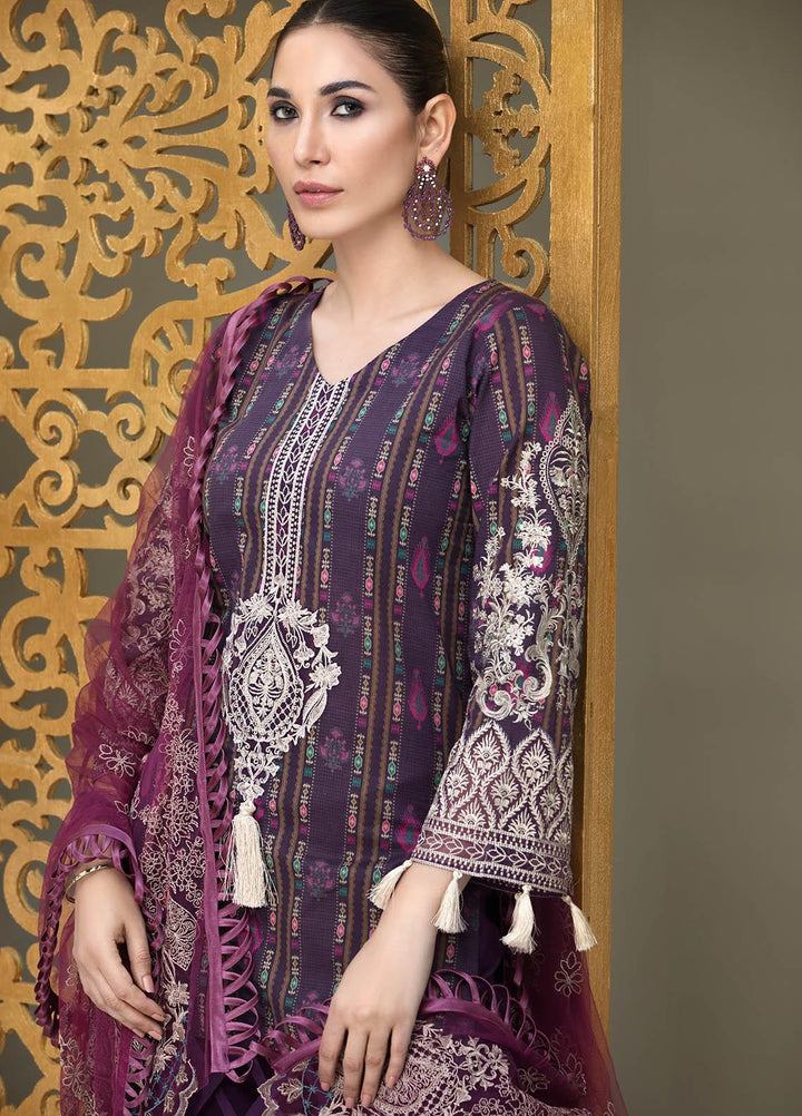 Resham Ghar Embroidered Lawn Suits Unstitched 3 Piece RG21B RGS-08 - Summer Collection