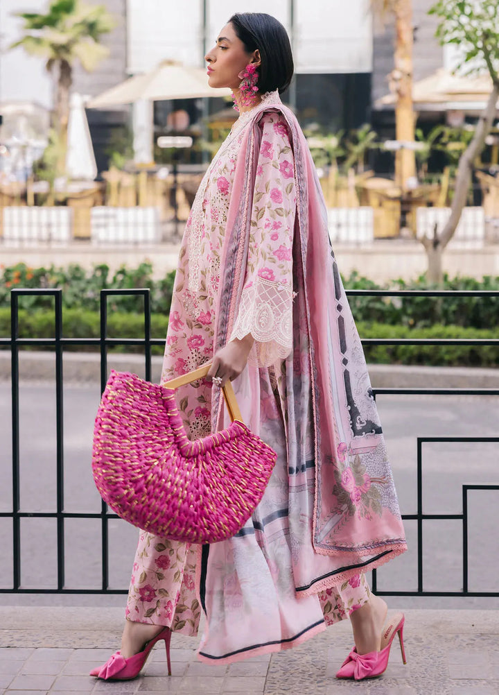 Broadway by Mahnur Embroidered Lawn Suits Unstitched 3 Piece MN25B D-01 Lotus - Summer Collection