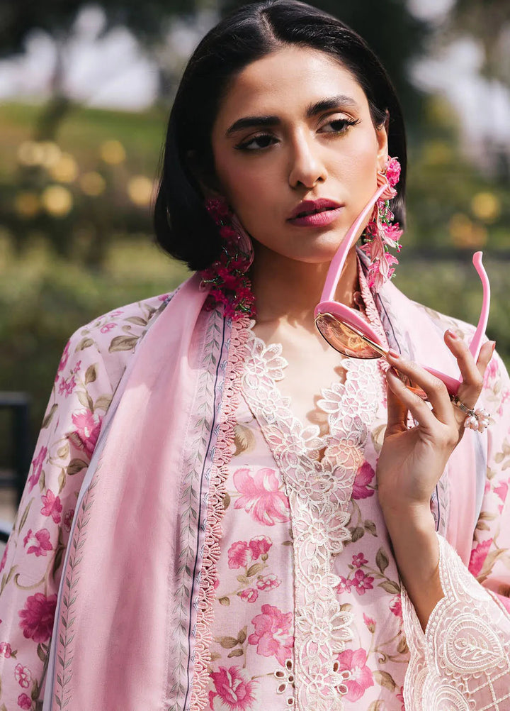 Broadway by Mahnur Embroidered Lawn Suits Unstitched 3 Piece MN25B D-01 Lotus - Summer Collection