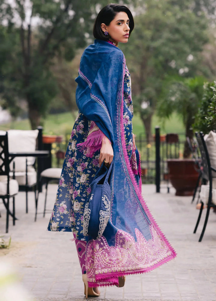 Broadway by Mahnur Embroidered Lawn Suits Unstitched 3 Piece MN25B D-03 Iris - Summer Collection