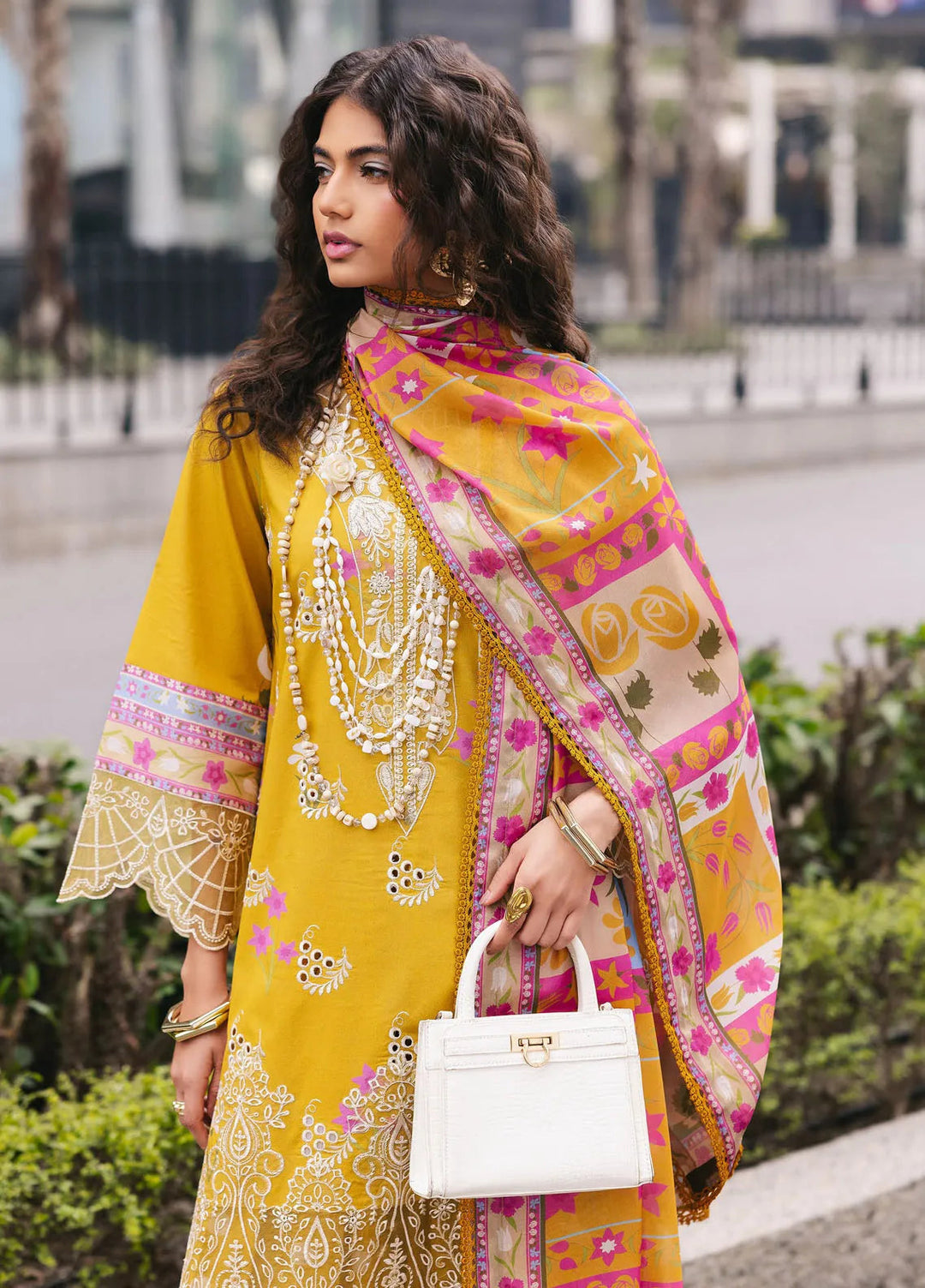 Broadway by Mahnur Embroidered Lawn Suits Unstitched 3 Piece MN25B D-04 Buttercup - Summer Collection