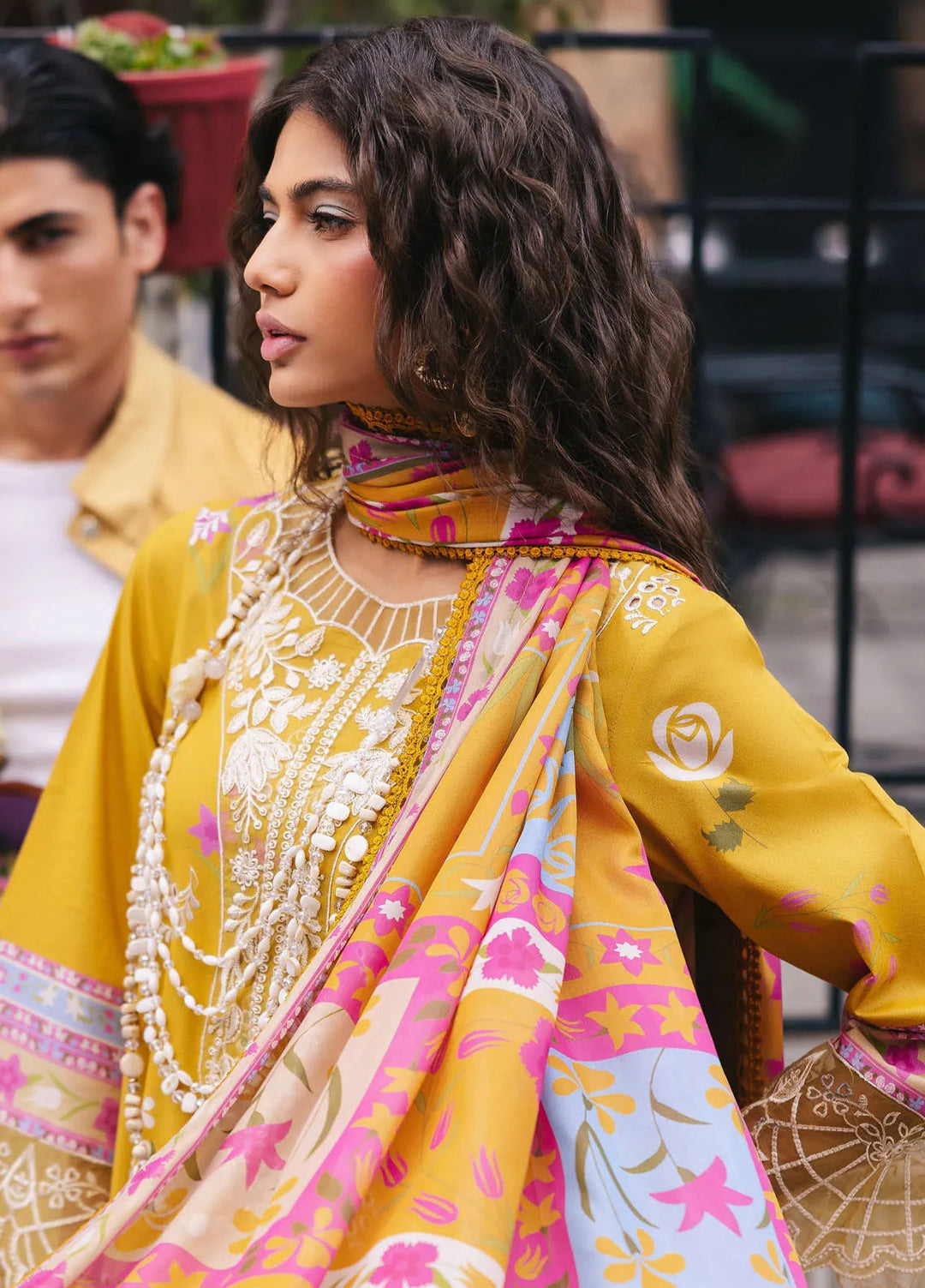 Broadway by Mahnur Embroidered Lawn Suits Unstitched 3 Piece MN25B D-04 Buttercup - Summer Collection