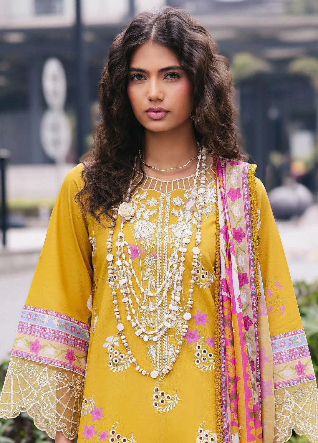 Broadway by Mahnur Embroidered Lawn Suits Unstitched 3 Piece MN25B D-04 Buttercup - Summer Collection