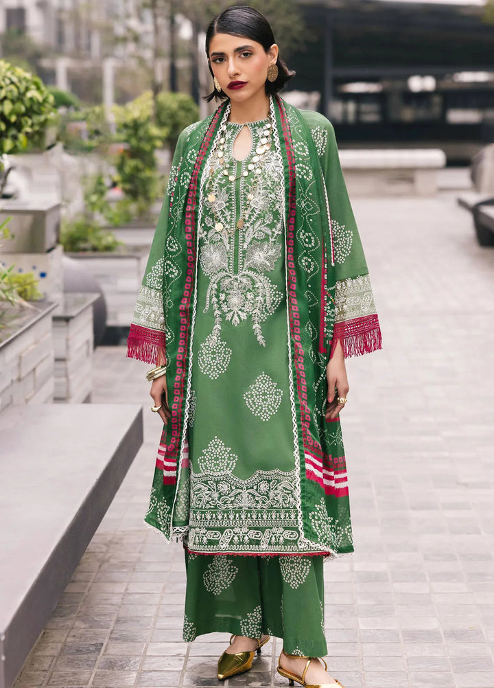 Broadway by Mahnur Embroidered Lawn Suits Unstitched 3 Piece MN25B D-08 Sagebloom - Summer Collection