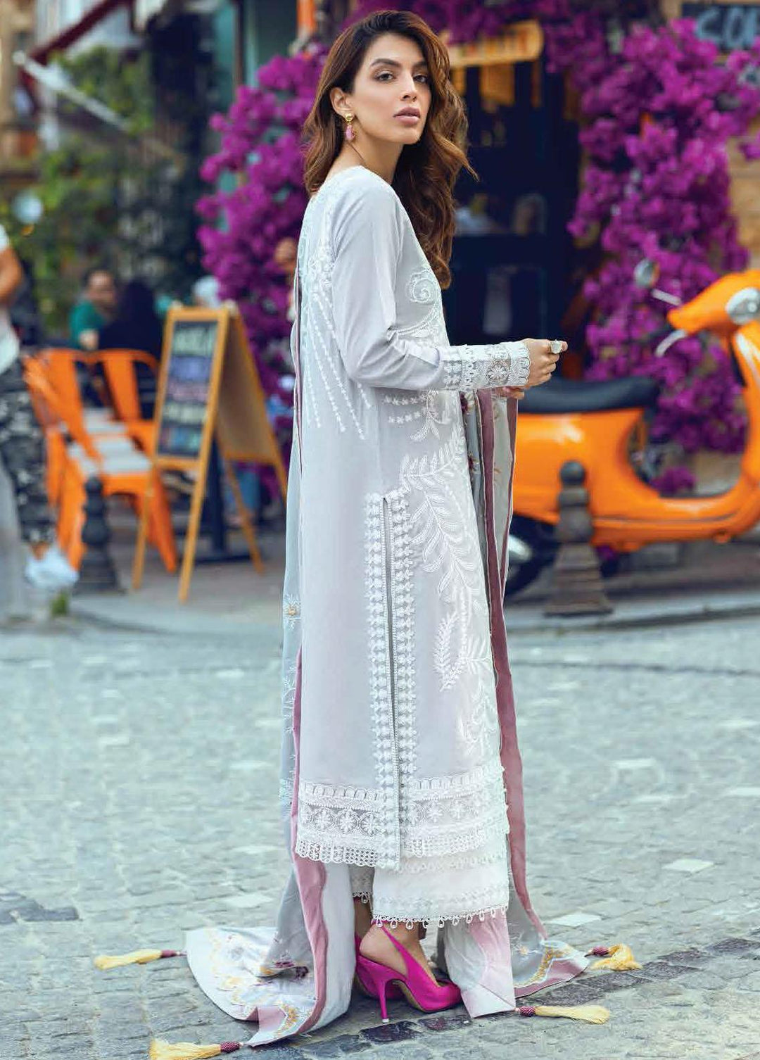 Broadway Returns by Mushq Embroidered Linen Suits Unstitched 3 Piece MQ22BR MW22-03 Celina - Winter Collection