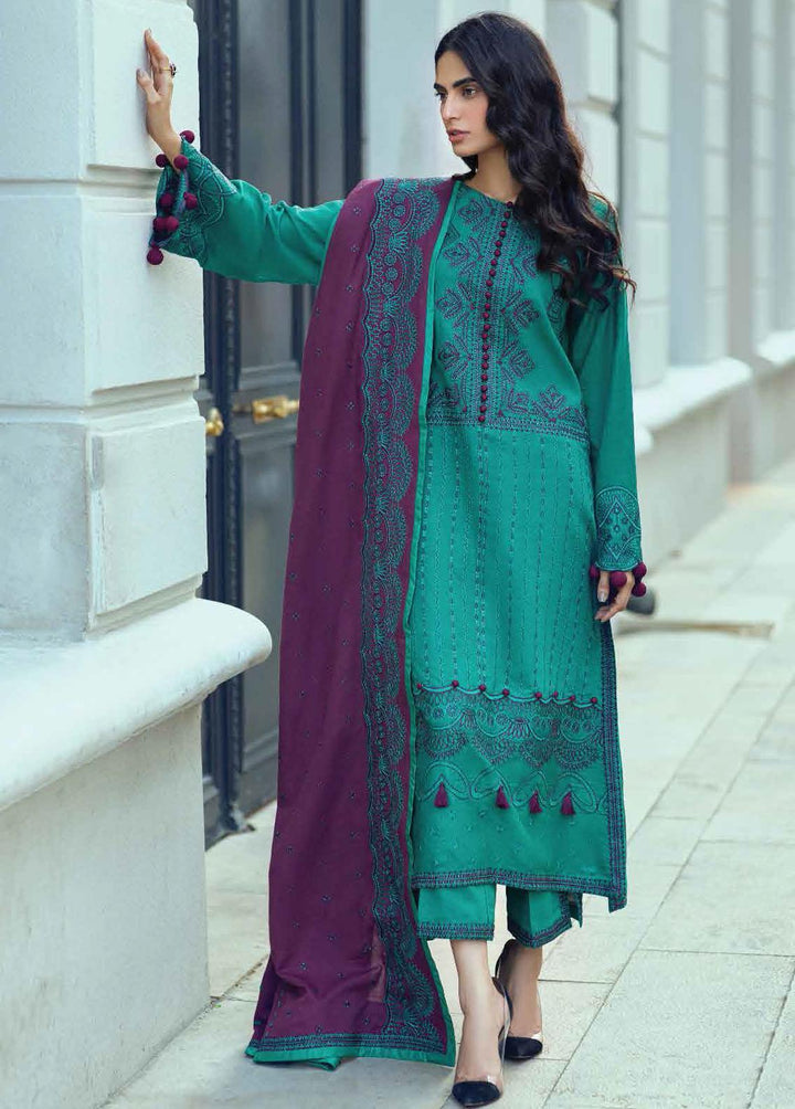 Broadway Returns by Mushq Embroidered Khaddar Suits Unstitched 3 Piece MQ22BR MW22-04 Nur - Winter Collection