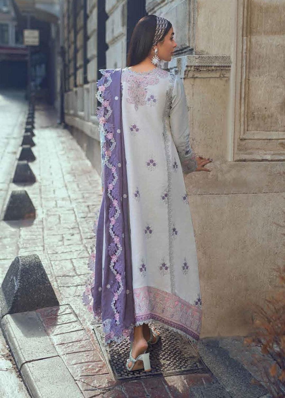 Broadway Returns by Mushq Embroidered Khaddar Suits Unstitched 3 Piece MQ22BR MW22-07 Nilufur - Winter Collection