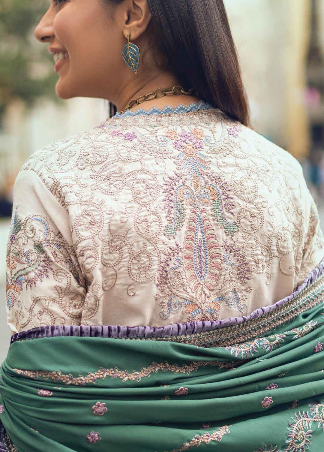 Broadway Returns by Mushq Embroidered Linen Suits Unstitched 3 Piece MQ22BR MW22-08 Emel - Winter Collection