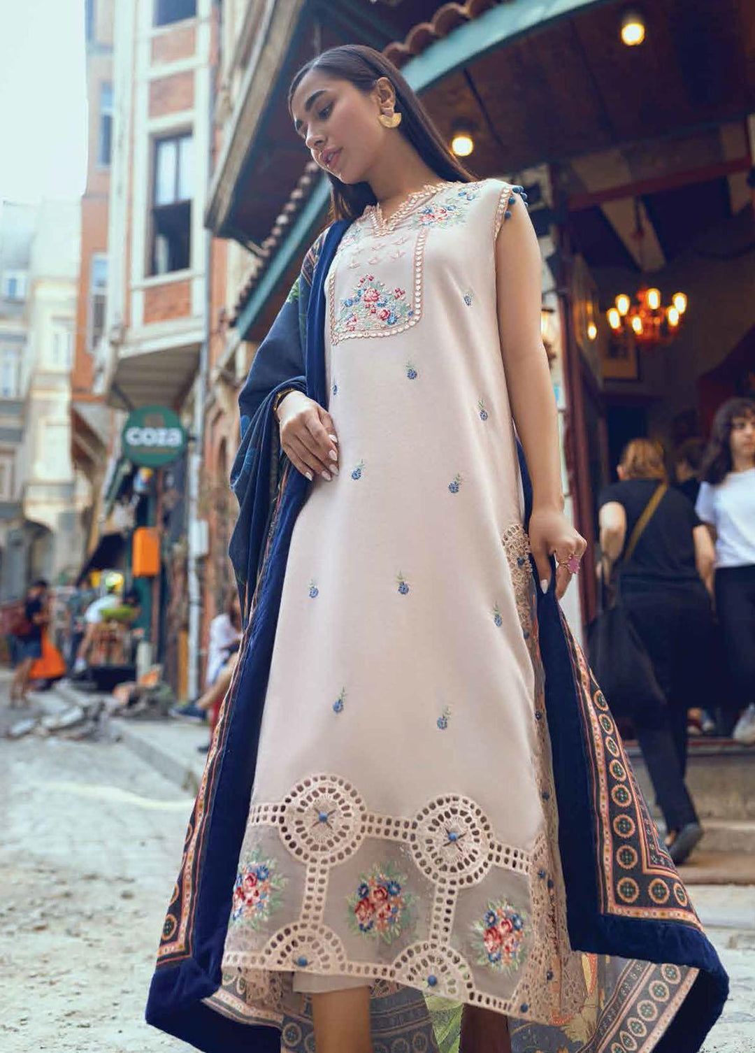 Broadway Returns by Mushq Embroidered Karandi Suits Unstitched 3 Piece MQ22BR MW22-09 Bahar - Winter Collection