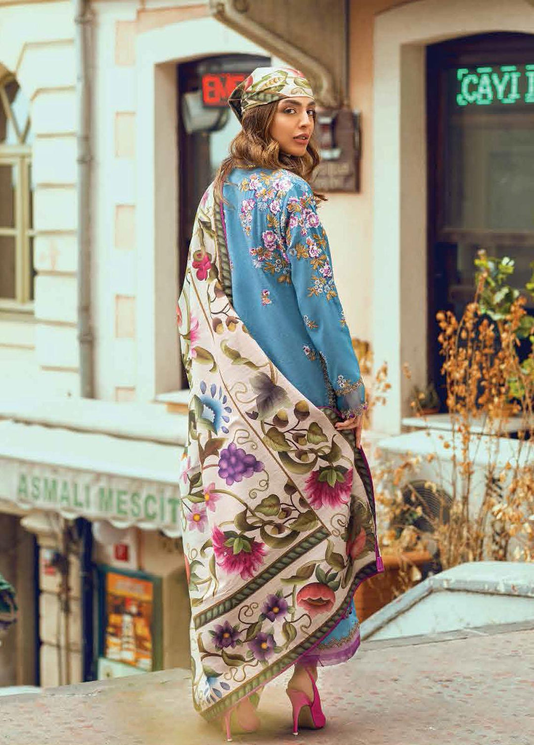 Broadway Returns by Mushq Embroidered Khaddar Suits Unstitched 3 Piece MQ22BR MW22-12 Inara - Winter Collection