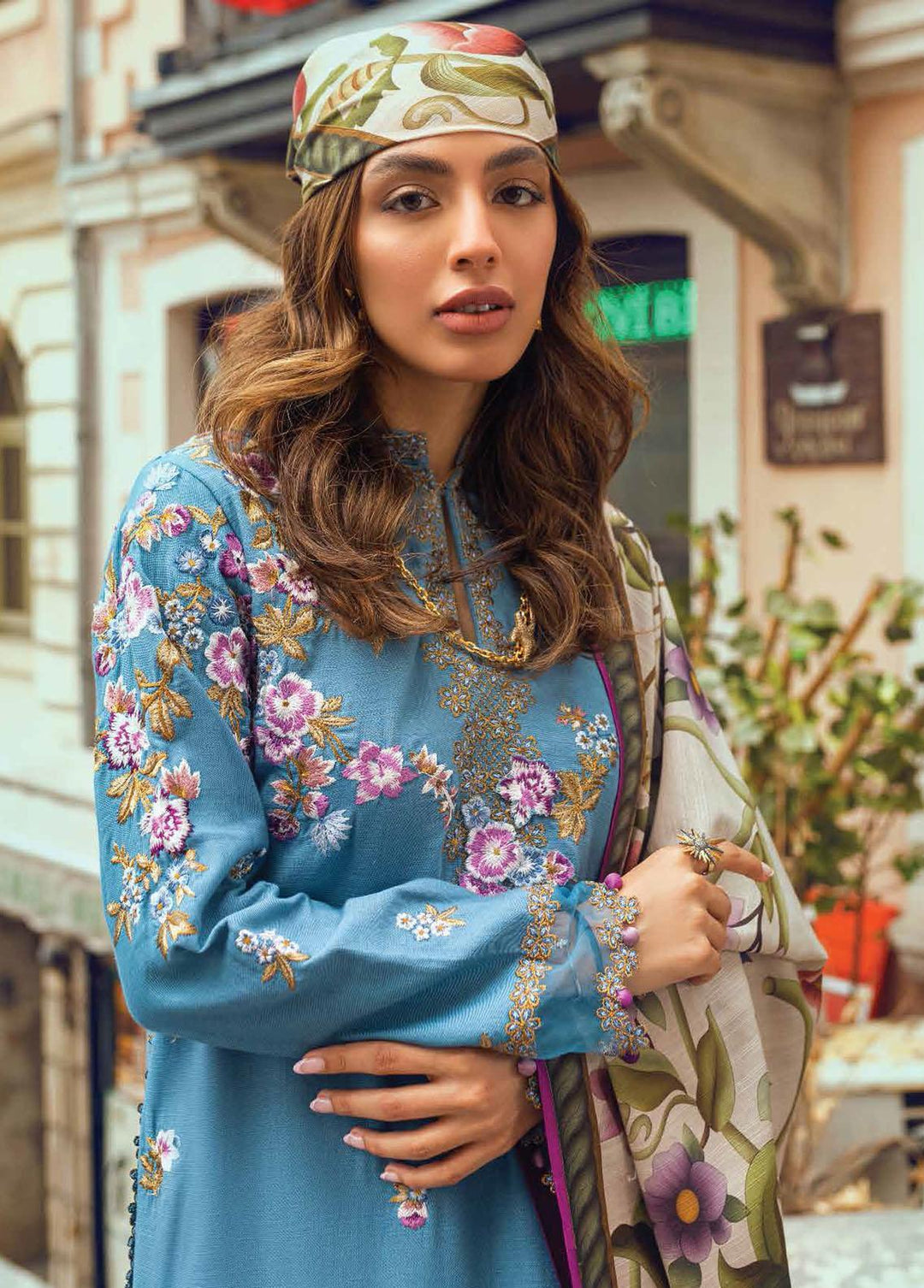 Broadway Returns by Mushq Embroidered Khaddar Suits Unstitched 3 Piece MQ22BR MW22-12 Inara - Winter Collection