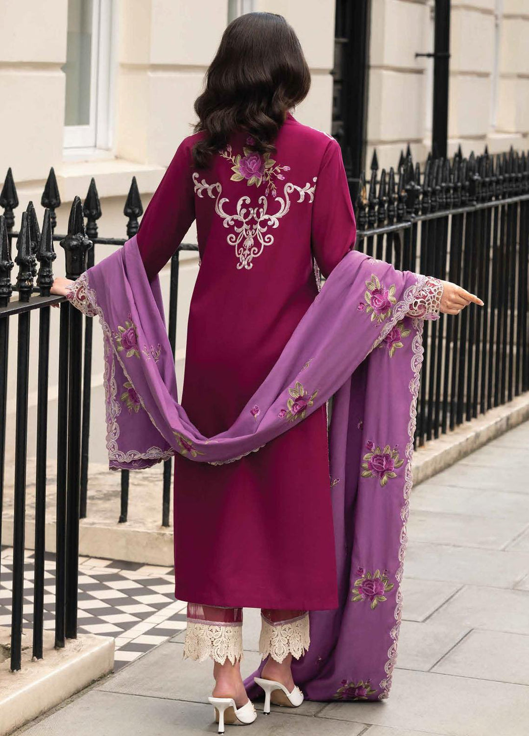 Broadway Showtime By Mushq Embroidered Linen Suits Unstitched 3 Piece MQ23BS MNW-02 Kensington Luxe - Winter Collection