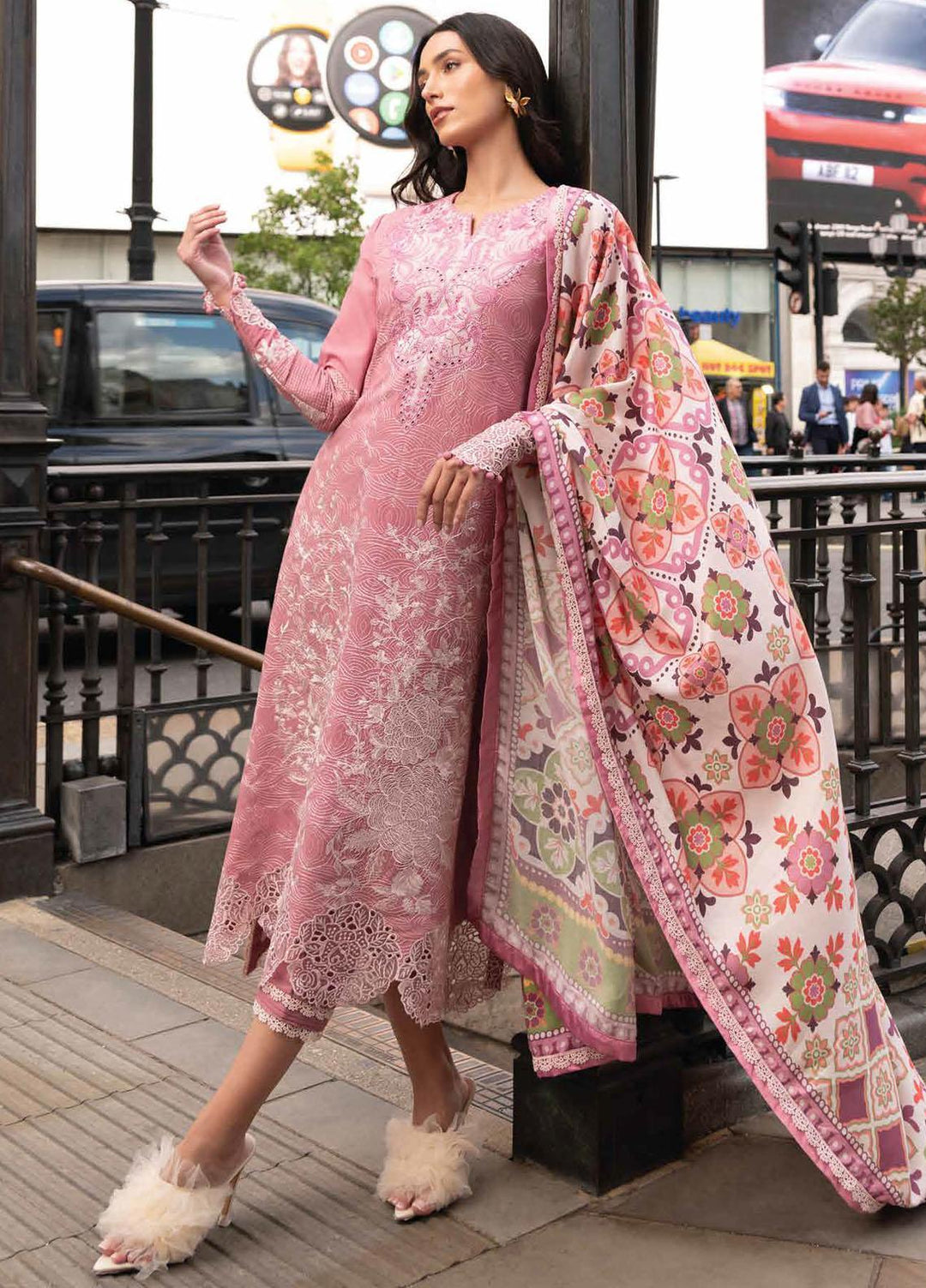 Broadway Showtime By Mushq Embroidered karandi Suits Unstitched 3 Piece MQ23BS MNW-06 Whimsy Westminster - Winter Collection